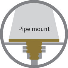 This image has an empty alt attribute; its file name is pipe-mount.jpg