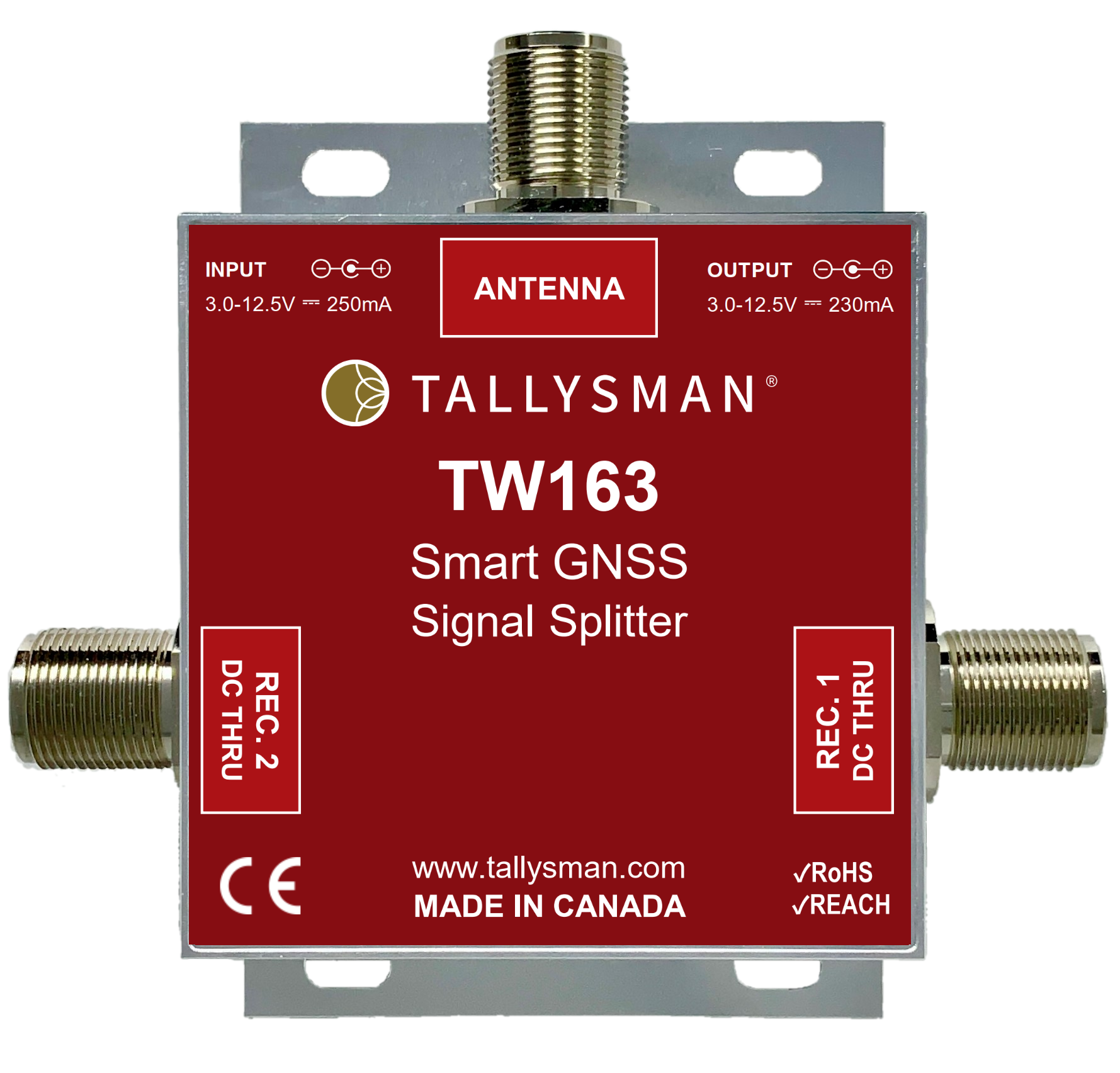 TW164 1to4 Port Smart Power GNSS Signal Splitter Calian GNSS Ltd.