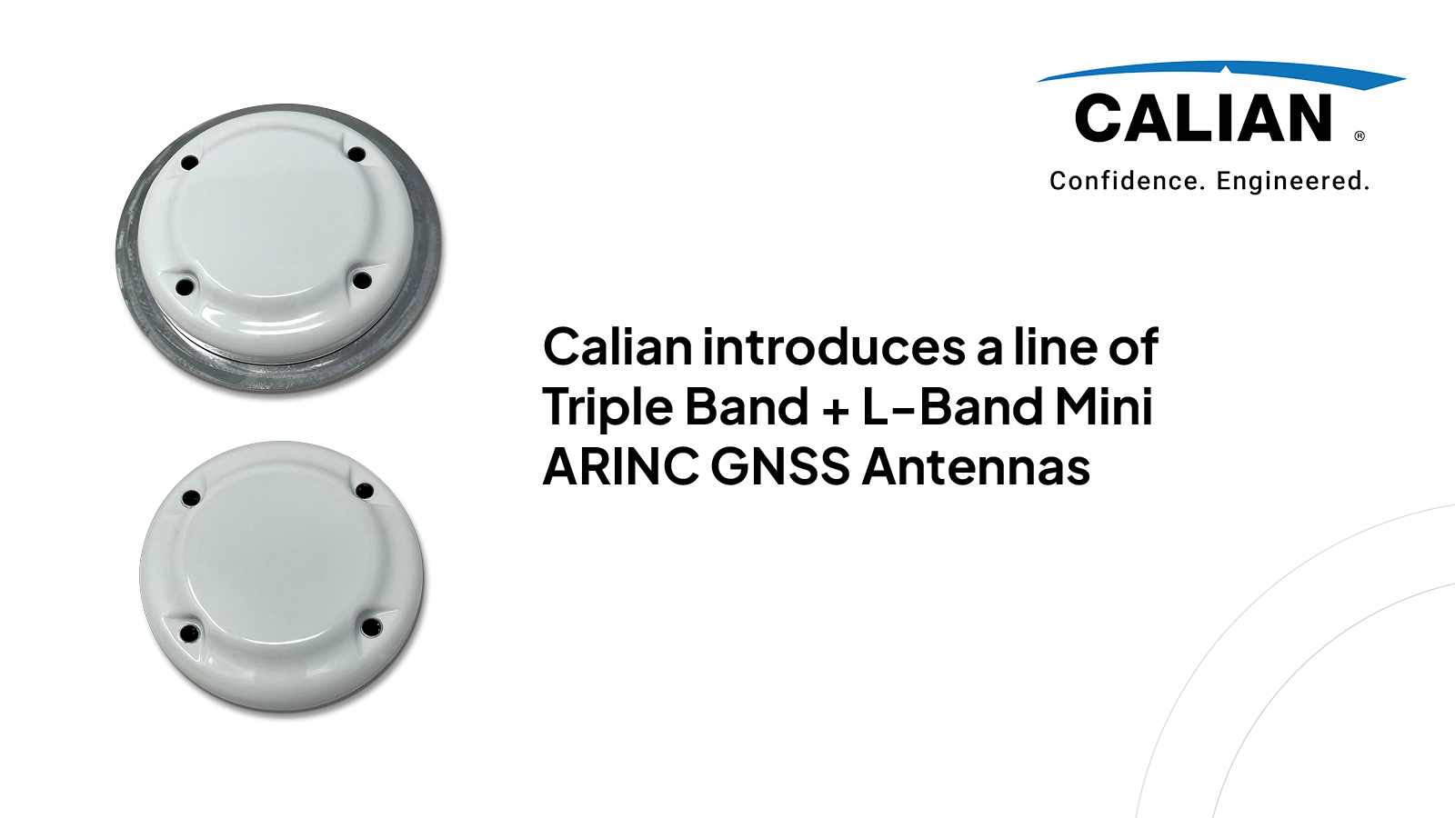 Calian introduces a line of Triple Band + L-Band Mini ARINC GNSS Antennas