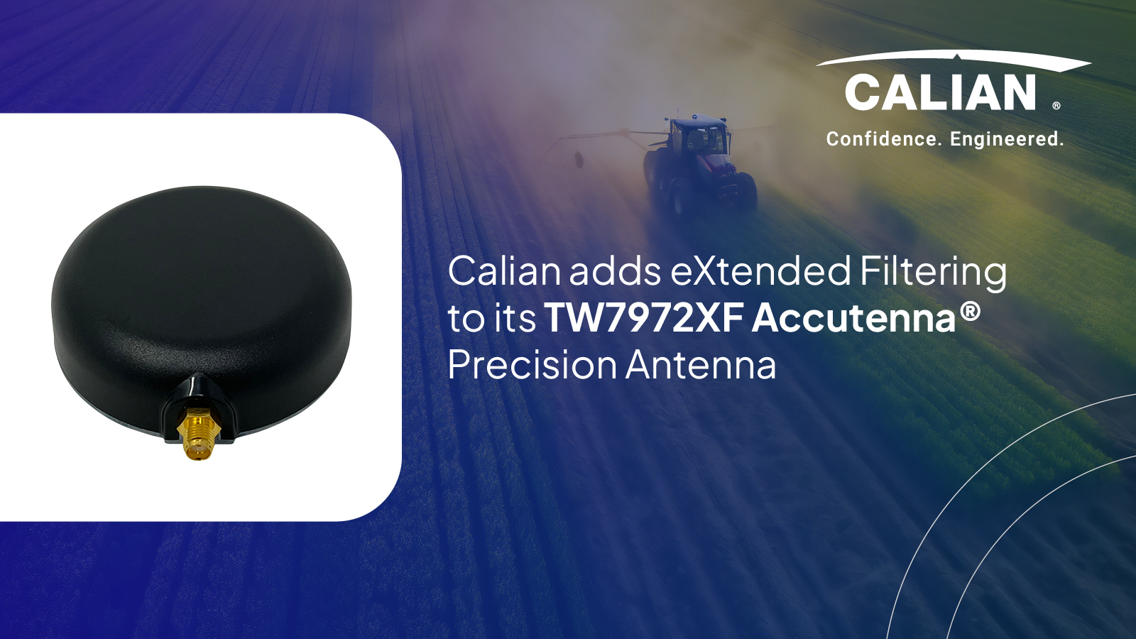Calian adds eXtended Filtering to its TW7972XF Accutenna® Precision Antenna