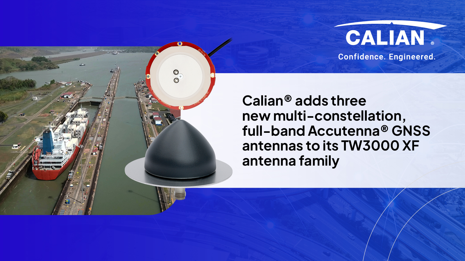 Calian adds three new multi-constellation, full-band Accutenna® GNSS antennas to its TW3000 XF antenna family 
